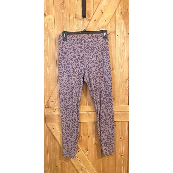 Athleta Elation Ultra High Rise Tight Leopard Mauve Pink Medium Leggings Yoga - Picture 2 of 12